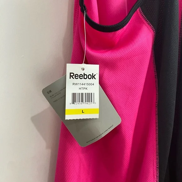 Reebok Pink and black Workout Tank Top Size L - Picture 9 of 9